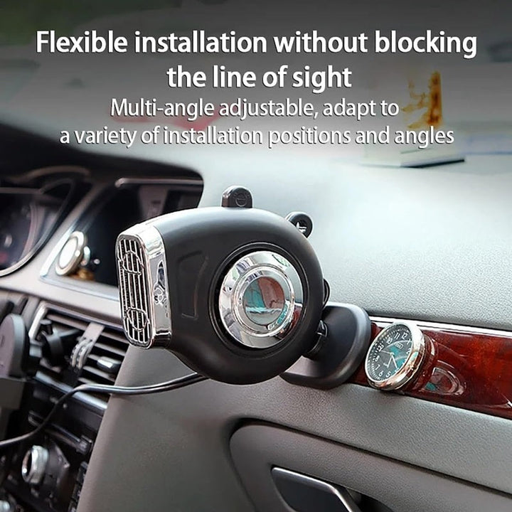 12V Car Heater | 360° Rotating Bracket, Dual Heat &amp; Cool Modes | Fast Windscreen Defrost, Defog &amp; Demist for Winter Driving 2
