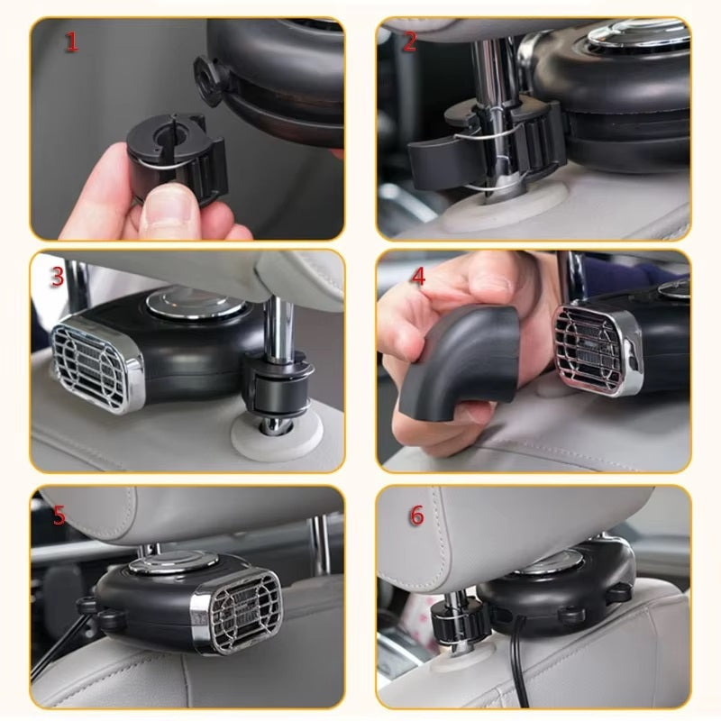 12V Car Heater | 360° Rotating Bracket, Dual Heat &amp; Cool Modes | Fast Windscreen Defrost, Defog &amp; Demist for Winter Driving 6