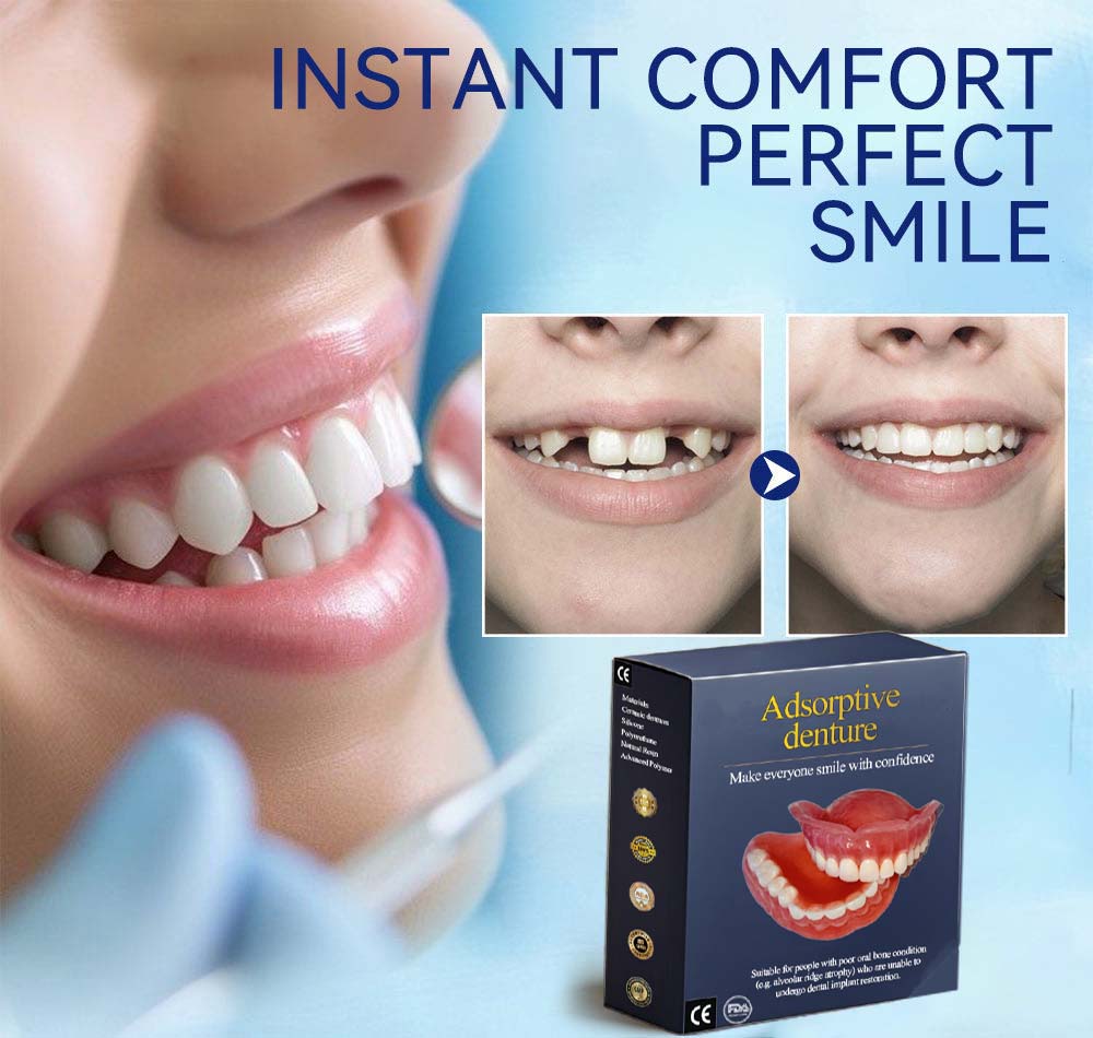 Adhesive-Free Dentures for Ages 20 to 50+ | Bionic Root Adsorption Technology | 12-Hour Secure Hold, No Glue Needed 7