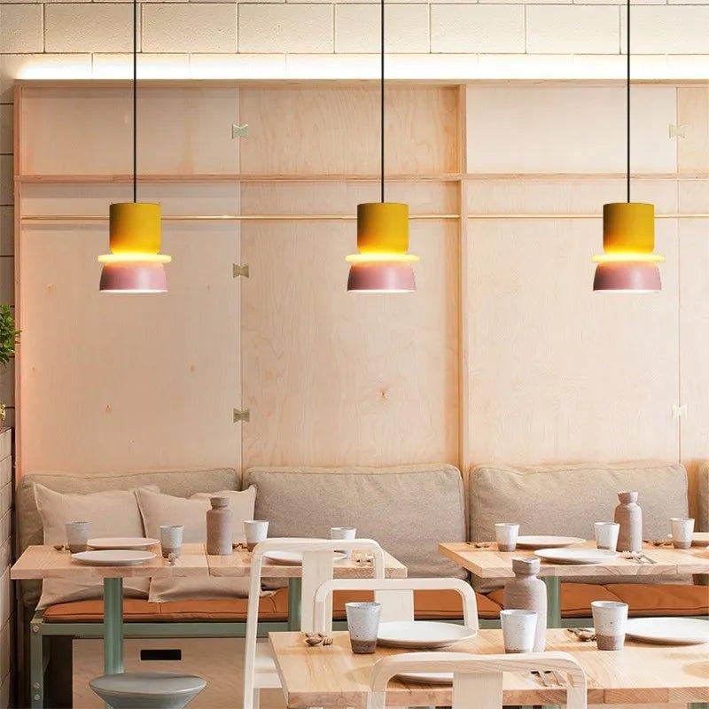 Pendant Lamp Metal | Nordic Curved Design with Built-In LED | Warm Ambient Lighting for Kitchens and Dining Rooms 5