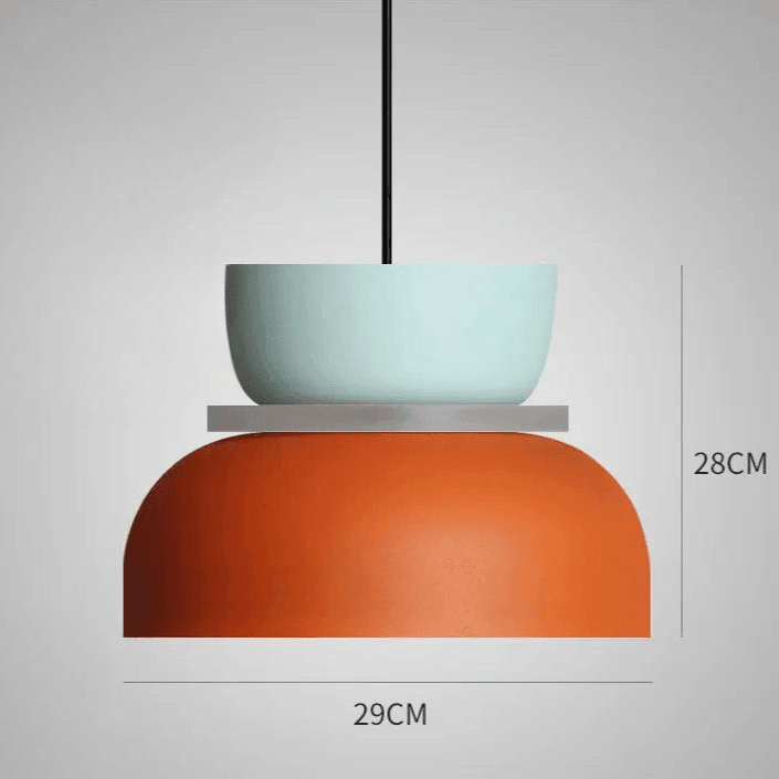 Pendant Lamp Metal | Nordic Curved Design with Built-In LED | Warm Ambient Lighting for Kitchens and Dining Rooms 13