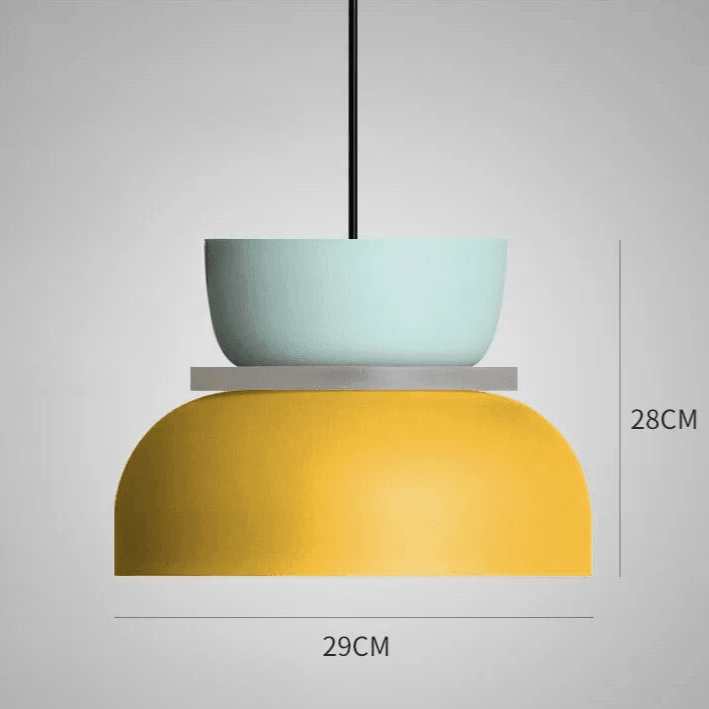 Pendant Lamp Metal | Nordic Curved Design with Built-In LED | Warm Ambient Lighting for Kitchens and Dining Rooms 14