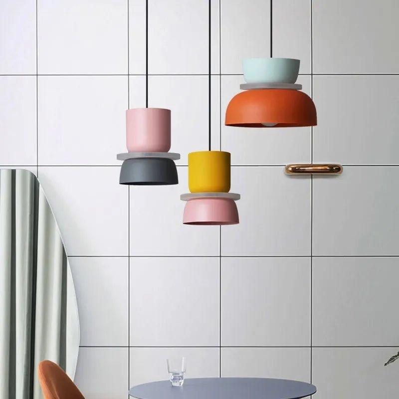 Pendant Lamp Metal | Nordic Curved Design with Built-In LED | Warm Ambient Lighting for Kitchens and Dining Rooms 4