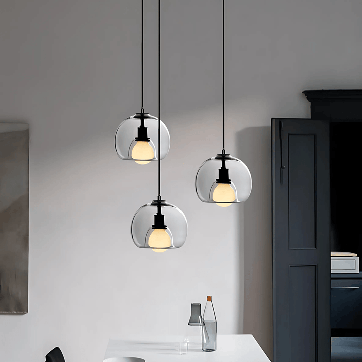 Handblown Glass Pendant Light | Modern Minimalist Ceiling Fixture | Dimmable Ambient Lighting for Kitchens &amp; Lounges 10