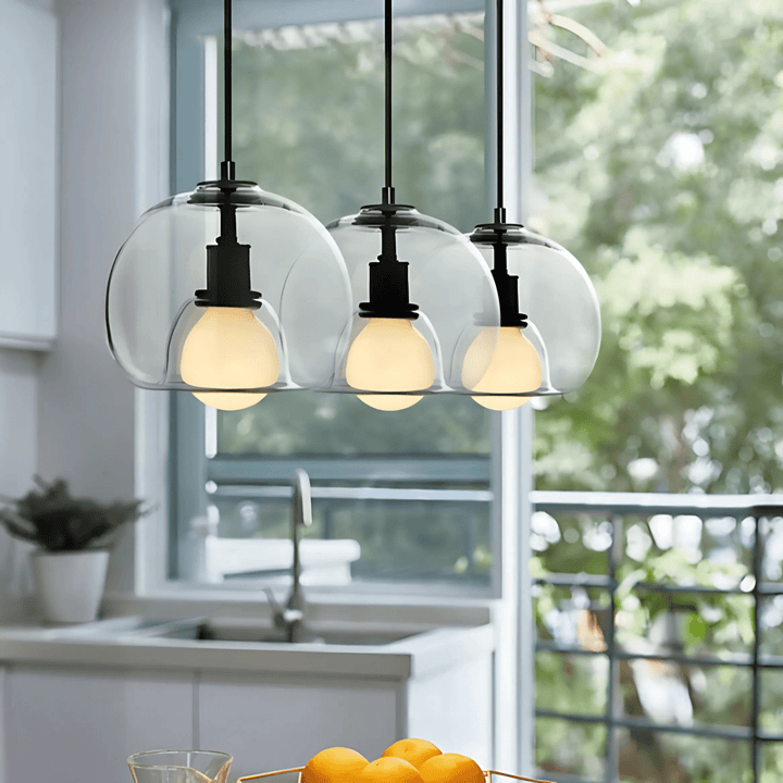 Handblown Glass Pendant Light | Modern Minimalist Ceiling Fixture | Dimmable Ambient Lighting for Kitchens &amp; Lounges 12