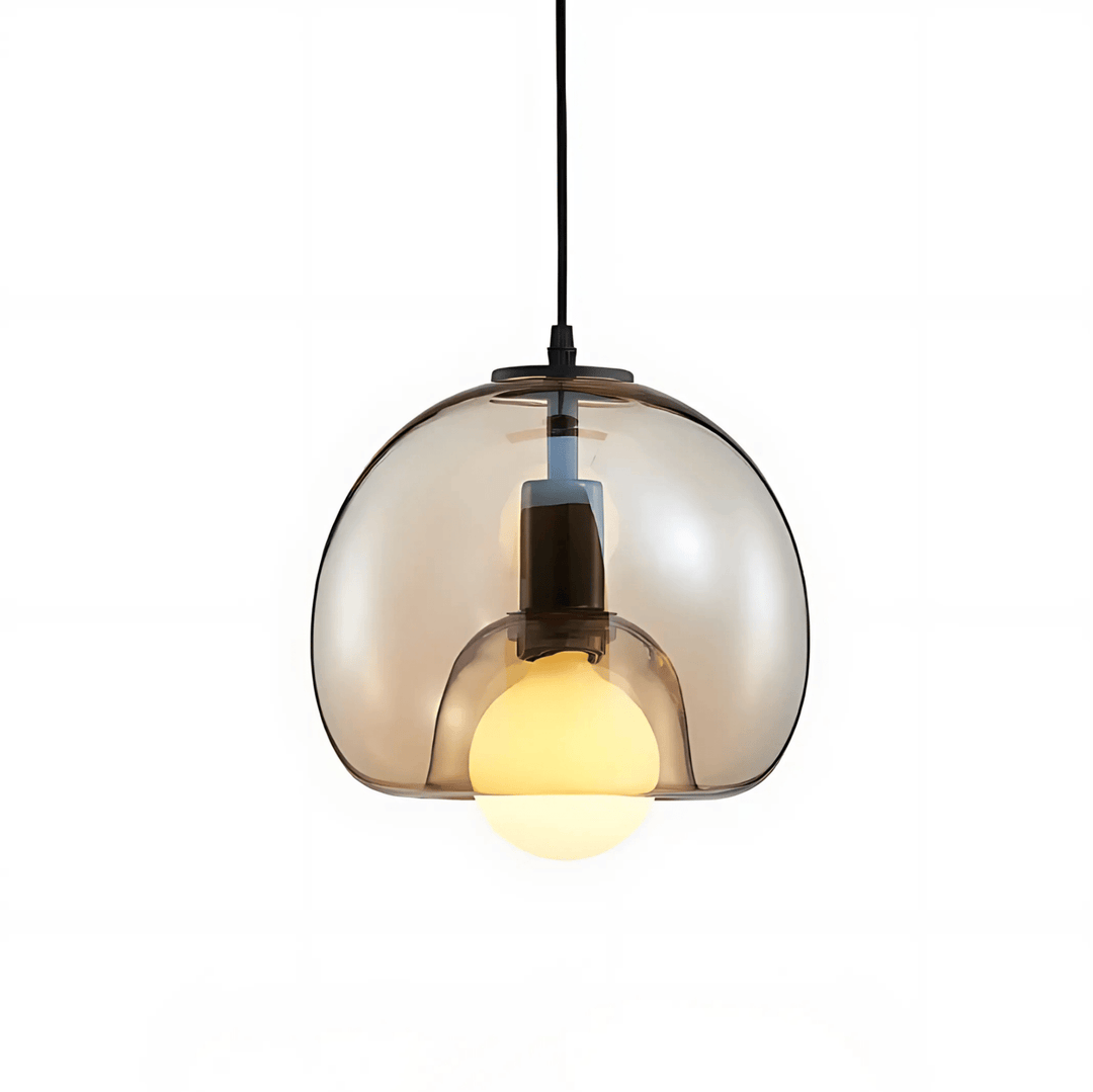Handblown Glass Pendant Light | Modern Minimalist Ceiling Fixture | Dimmable Ambient Lighting for Kitchens &amp; Lounges 7