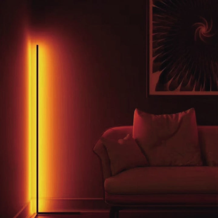 Corner Floor Lamp with Remote Control and Color Changing Rgb LED Light Mid Century Modern - Image 3