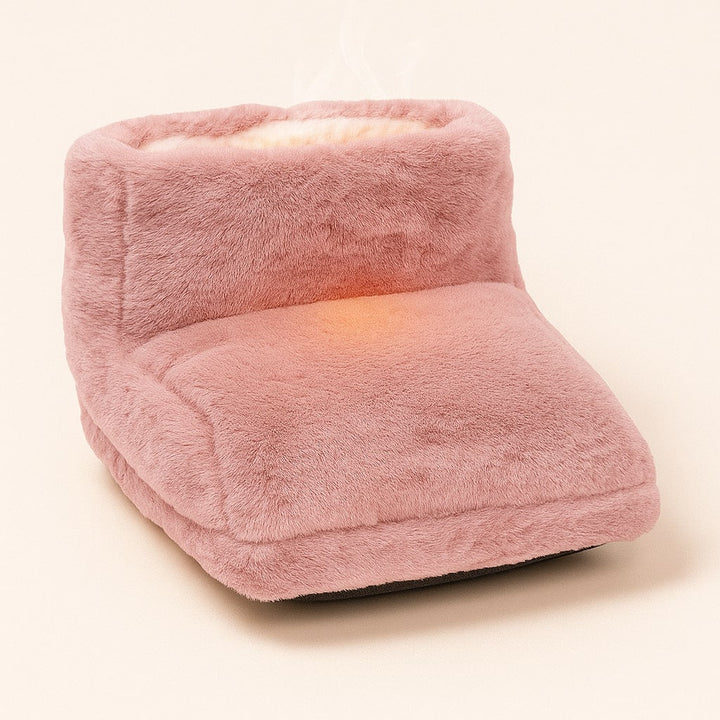 Electric Foot Warmer, Soft Fleece, One Size | Grey or Pink | 3 Heat Settings, USB Powered, Washable Cover, 5V Safe 2