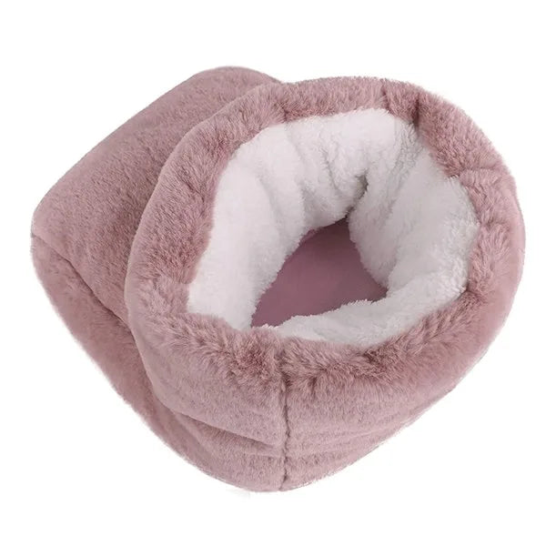 Electric Foot Warmer, Soft Fleece, One Size | Grey or Pink | 3 Heat Settings, USB Powered, Washable Cover, 5V Safe 7