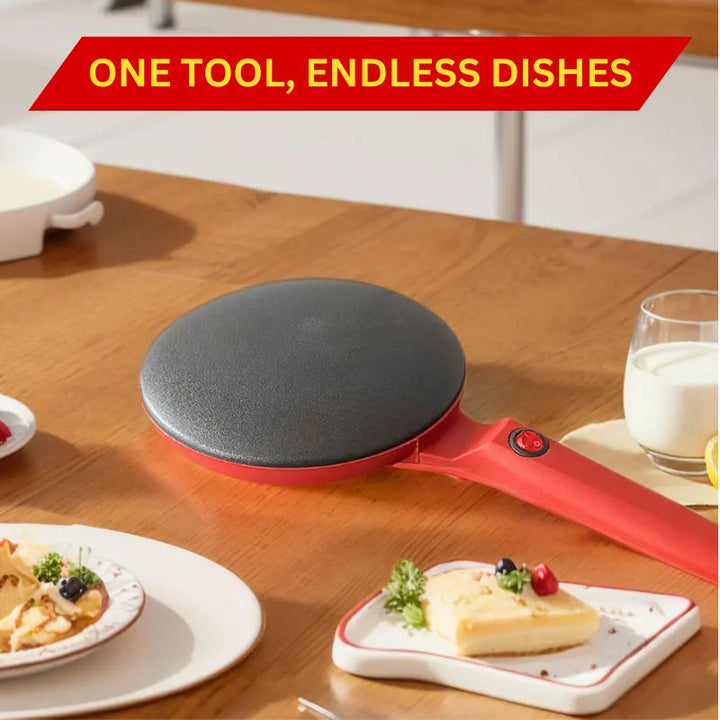 Electric Crepe Maker Non-Stick Coating | Rapid Heat Technology for Even Cooking | Cool-Touch Handle, Portable Design 4