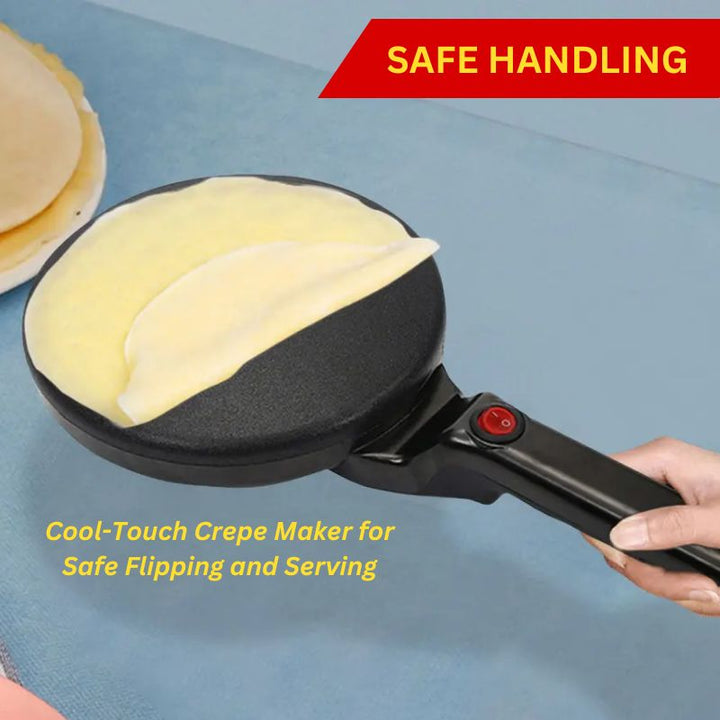 Electric Crepe Maker Non-Stick Coating | Rapid Heat Technology for Even Cooking | Cool-Touch Handle, Portable Design 5