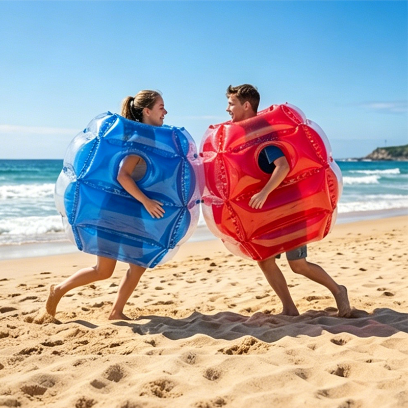 Inflatable Ball Toy PVC Air-Filled Bounce with Padded Cushioning Quick Inflate 4