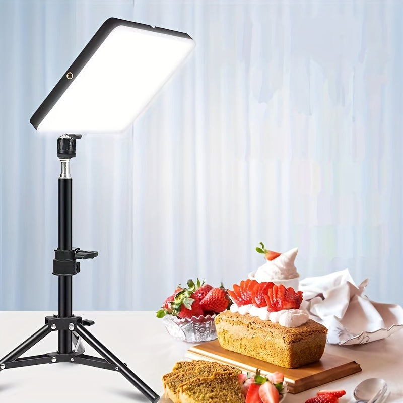 Photography Light Stand with Lamp | Adjustable Height 110 cm | Aluminum Build for Speedlight &amp; Ring Light Studio Setups 1