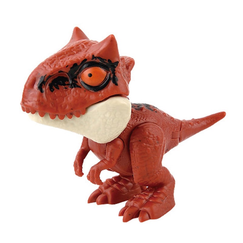 Dinosaur Toy Finger Puppet Bite-Ready Rounded Edges with Movable Tail 12