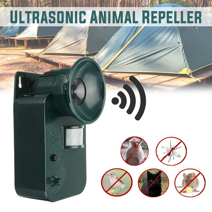 Ultrasonic Animal Repeller Cordless | Motion Sensor, Adjustable Frequency, 5000 Sq Ft Range | Weatherproof Outdoor Use 9