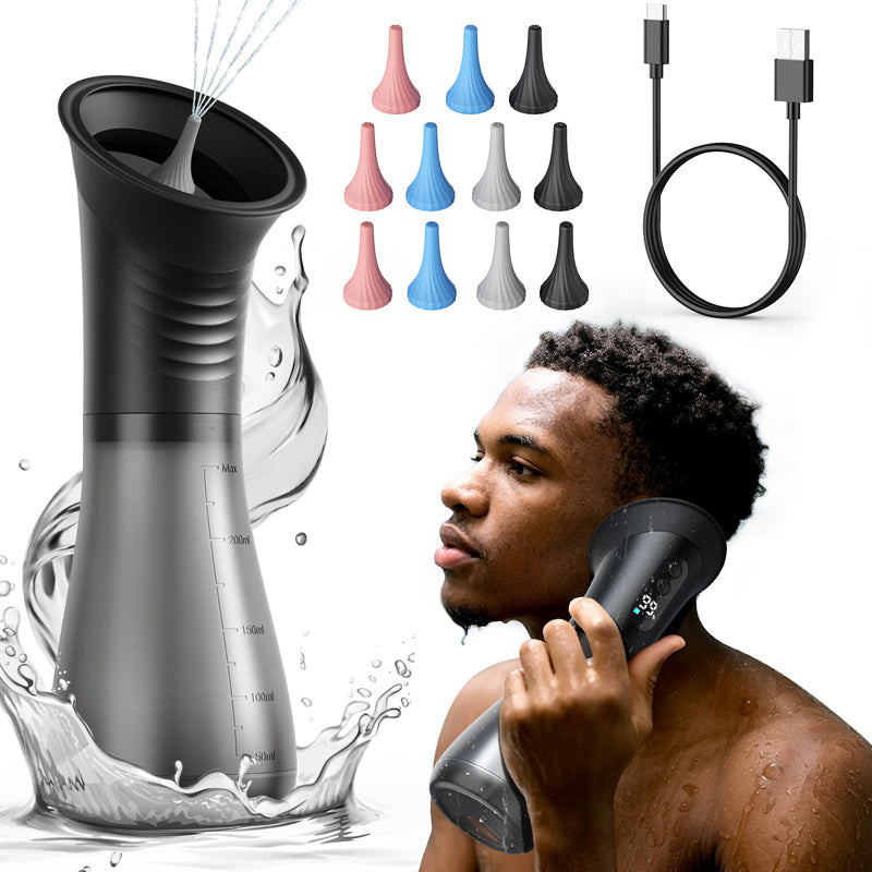 Ear Wax Removal Irrigator | Dual-Tank System with Adjustable Nozzles | Rechargeable USB-C Battery for Travel-Ready Hygiene 10