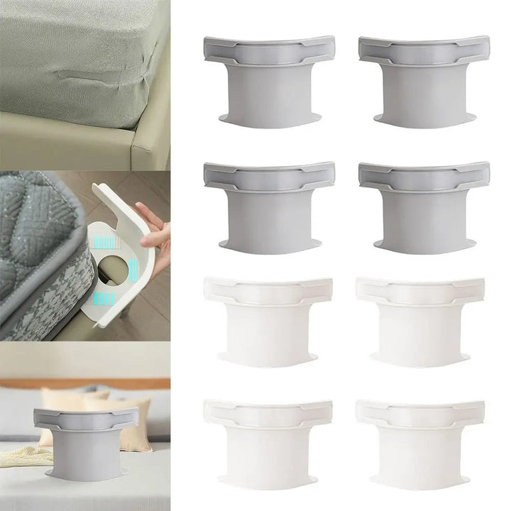 Bed Clips for Sheets PVC Straps | Adjustable Heavy-Duty Buckles, Universal Fit | Keeps Fitted Sheets Tight and Flat 4