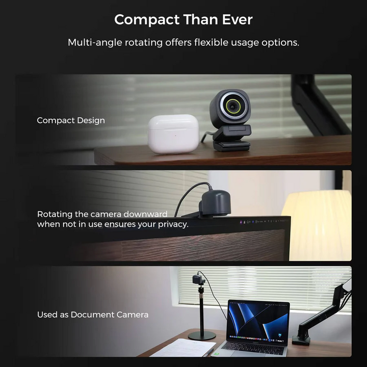 Webcam 1080p 60fps | Autofocus, Adjustable Field of View, Noise-Canceling Mic | USB Plug and Play for Streaming 4