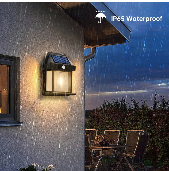 Solar Wall Lamp Outdoor Weatherproof 120-Degree Sensor with 3 Lighting Modes 4
