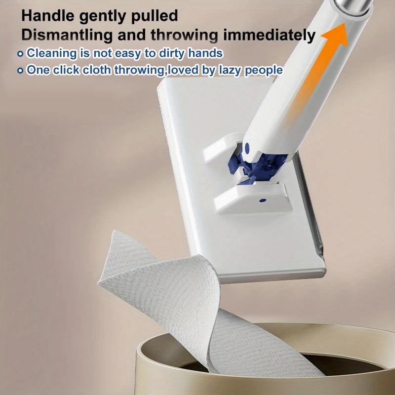Automatic Cloth Clip Mini Mop | 360° Rotating Head with One-Press Cloth Change | Cleans Floors, Walls, Glass &amp; Tiles 4