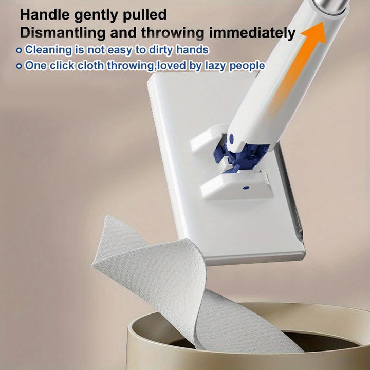 Automatic Cloth Clip Mini Mop | 360° Rotating Head with One-Press Cloth Change | Cleans Floors, Walls, Glass &amp; Tiles 4