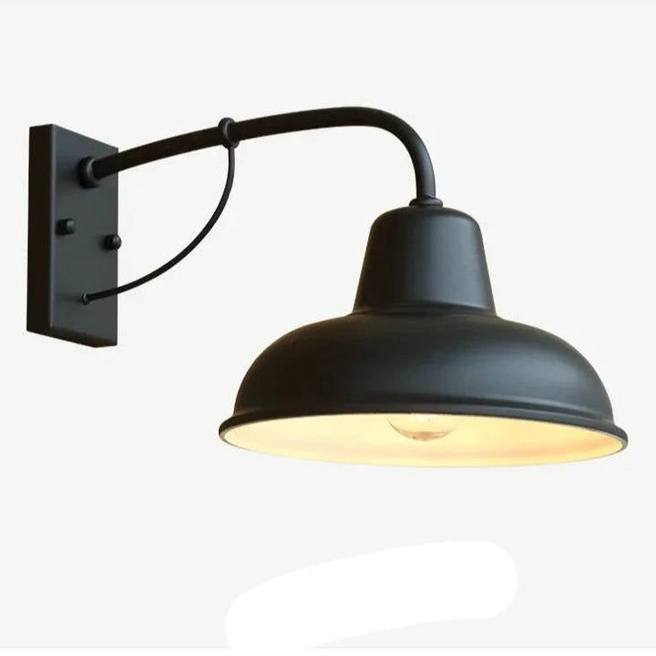 Outdoor Barn Wall Light | Thick Metal Arm, E26/E27 Bulb Socket | Weatherproof Seal, Dust Resistant, Wall Mount 5