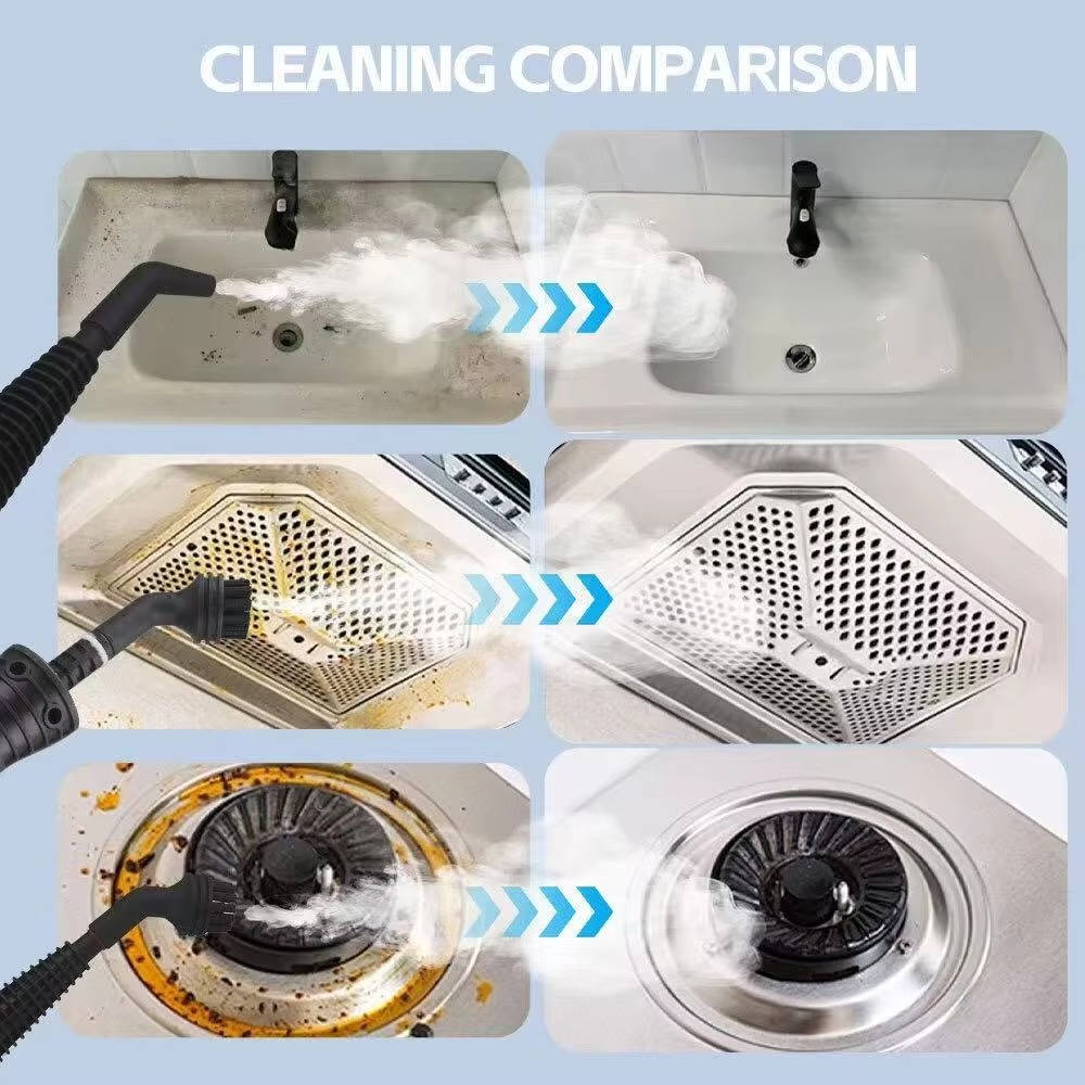 Handheld Steam Cleaner 1050W | 3 Bar High Pressure Steam Ready in 15 Seconds | 4 Brush Heads for Multi-Surface Cleaning 4