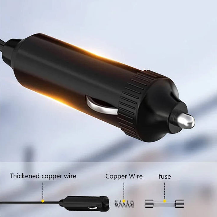 Portable Car Heater and Defroster | 12V 120W or 24V 150W Ceramic Fan | 360° Rotation, Fast Windshield Defogging 8