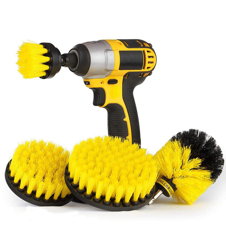 Drill Brush Set Universal Multi-Head Polypropylene with Extension Rod 5