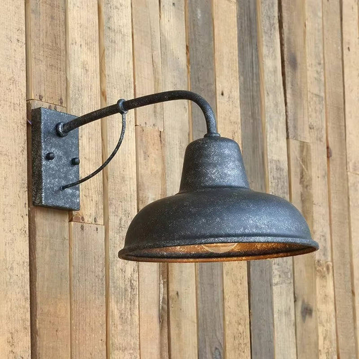 Outdoor Barn Wall Light | Thick Metal Arm, E26/E27 Bulb Socket | Weatherproof Seal, Dust Resistant, Wall Mount 1