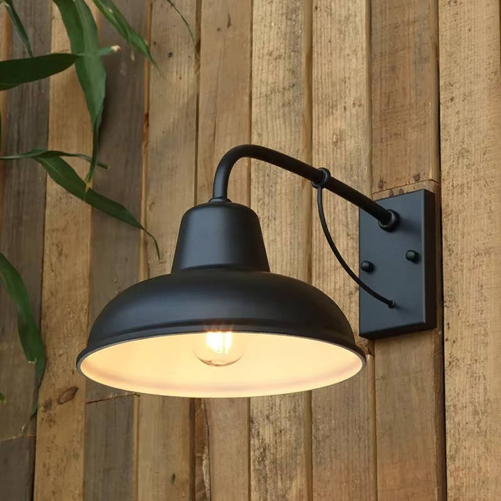 Outdoor Barn Wall Light | Thick Metal Arm, E26/E27 Bulb Socket | Weatherproof Seal, Dust Resistant, Wall Mount 4