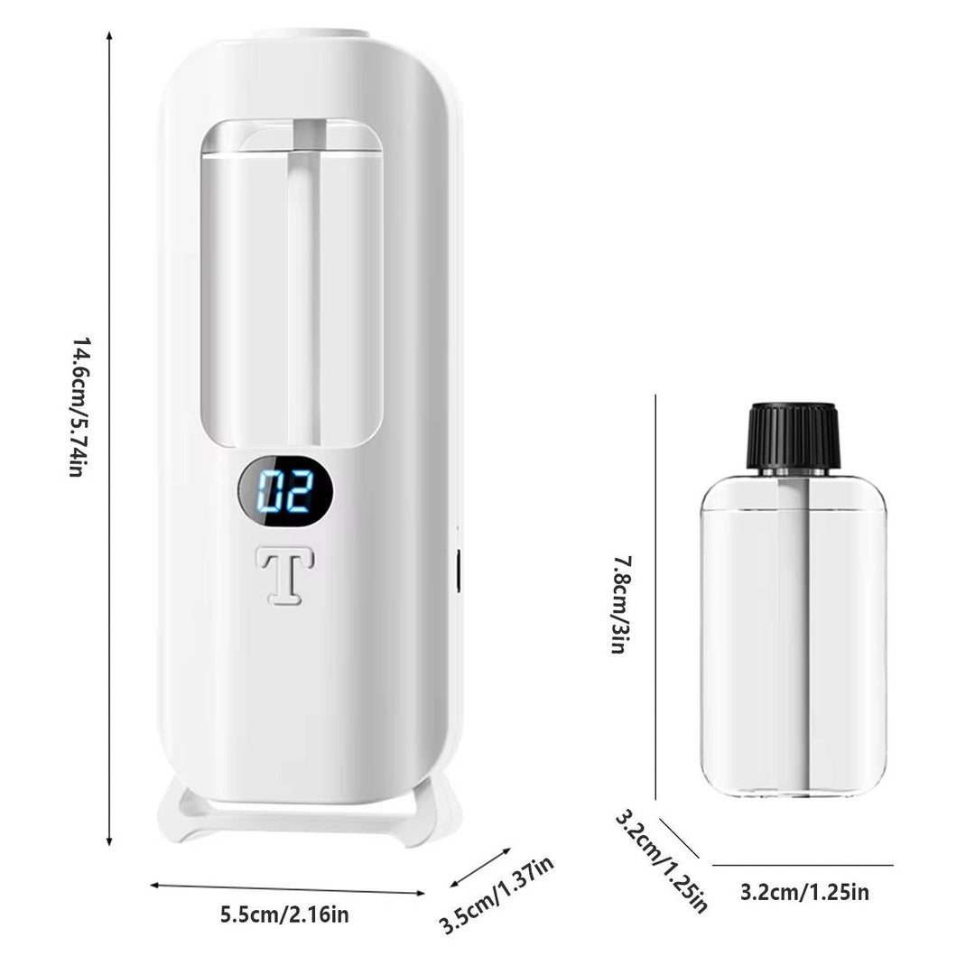 Aromatherapy Diffuser Humidifier | Wall Mounted Digital Display, 5 Mist Modes | 360° Scent Coverage &amp; LED Lights 7