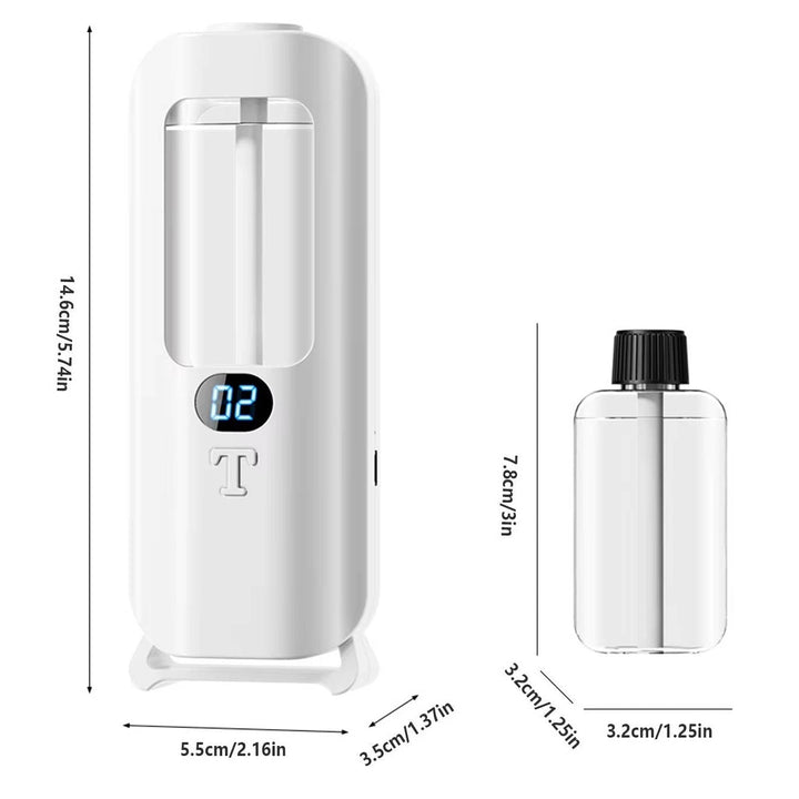Aromatherapy Diffuser Humidifier | Wall Mounted Digital Display, 5 Mist Modes | 360° Scent Coverage &amp; LED Lights 7