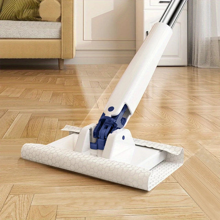 Automatic Cloth Clip Mini Mop | 360° Rotating Head with One-Press Cloth Change | Cleans Floors, Walls, Glass &amp; Tiles 1