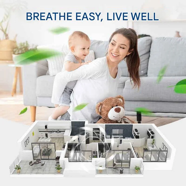 Wall Mounted Exhaust Fan High-Speed Quiet Multi-Room with Quick Installation 9
