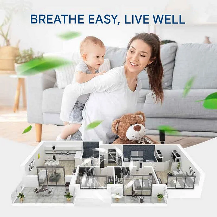 Wall Mounted Exhaust Fan High-Speed Quiet Multi-Room with Quick Installation 9