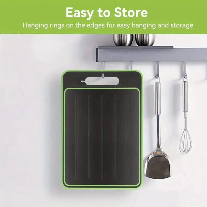 Cutting Board and Defrosting Tray | Aluminium Thawing Surface with Non-Slip Base | 4-in-1 Multi-Function Kitchen Tool 2