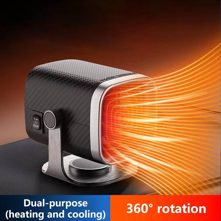 Portable Car Heater and Defroster | 12V 120W or 24V 150W Ceramic Fan | 360° Rotation, Fast Windshield Defogging 2