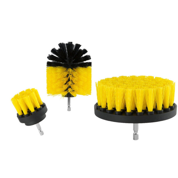 Drill Brush Set Universal Multi-Head Polypropylene with Extension Rod 3