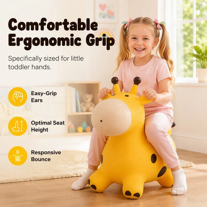 Bouncy Animal Hopper Kids Ride-On Toy 30 Songs Handles 9