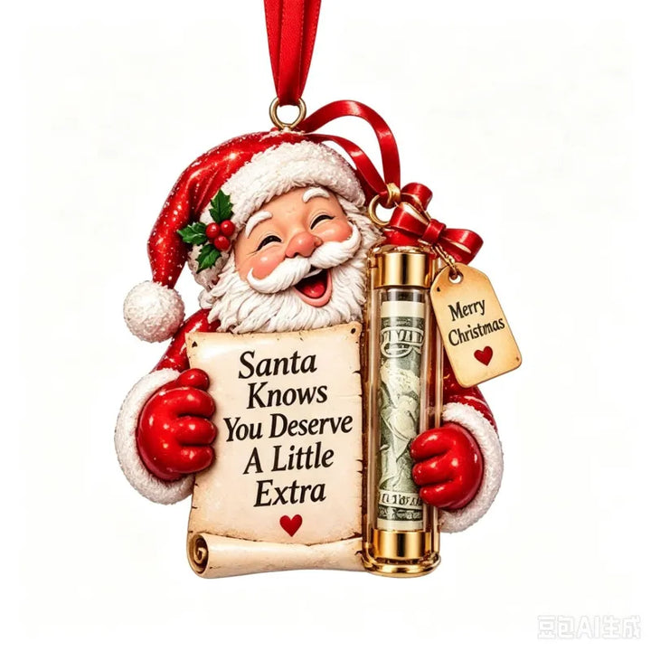 Gift Box Ornament Hanging Christmas Tree Festive with Hidden Compartment 17