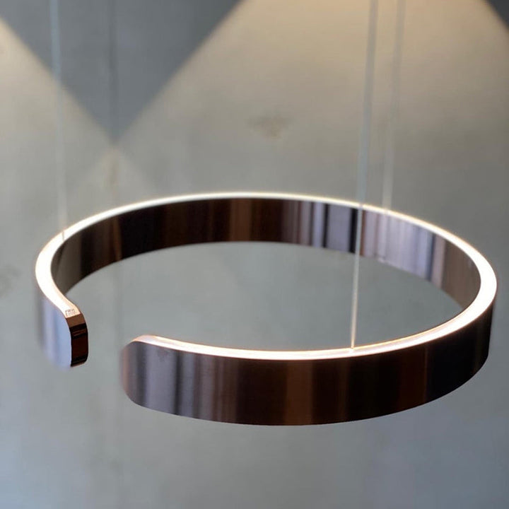 LED Pendant Ceiling Light Metal &amp; Acrylic Dome 40/60/80 cm | Black, Gold, Rose Gold, White | Dimmable, 3 Colour Temperatures 6