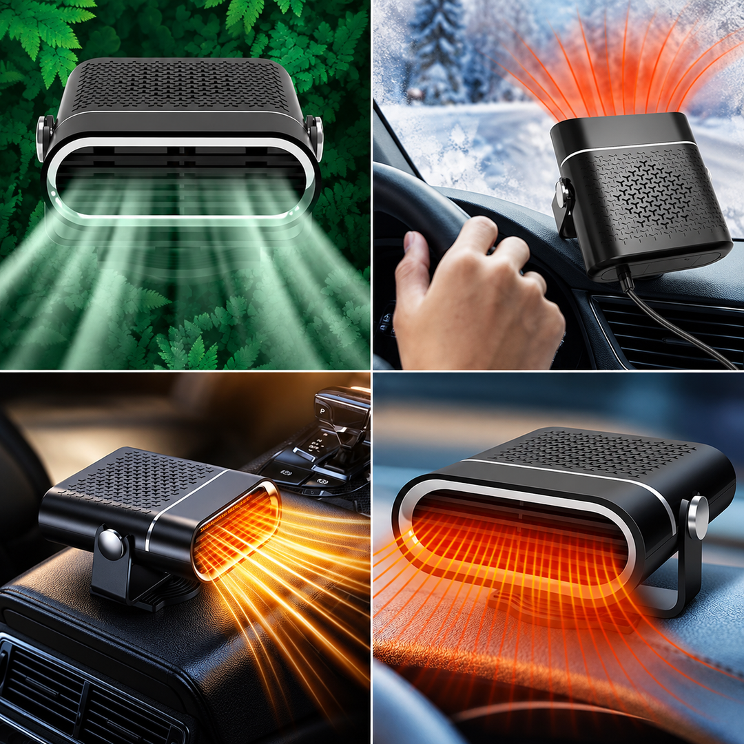 Compact 12 V Car Heater Fan Defroster 150 W 3-Speed Rocker Switch 5