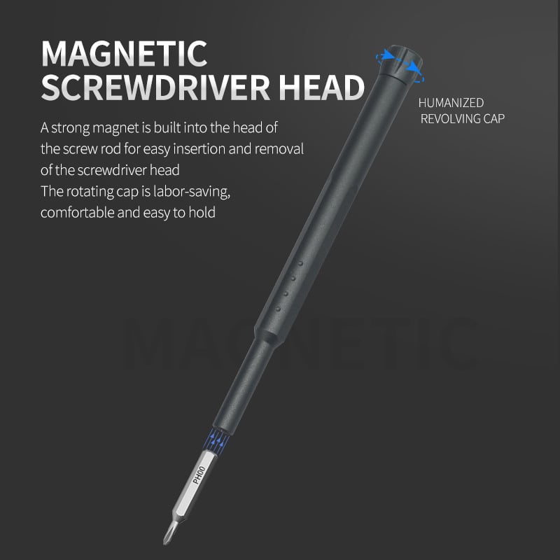Mini Electric Screwdriver 40-in-1 | Adjustable Torque 0.05-3 Nm, S2 Steel Bits | USB-C Fast Charging, 400 Screws Per Charge 2