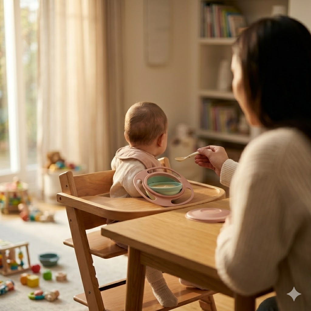 Non-Slip Baby Bowl | Suction Base with Easy-Grip Handles | Spill-Free Mealtimes for Independent Little Eaters Every Day 9