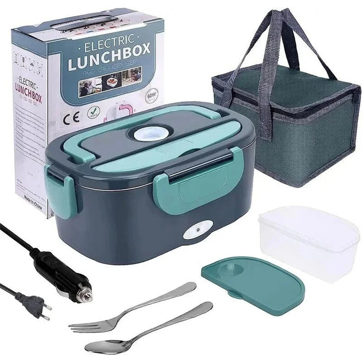 Electric Heated Lunchbox, Stainless Steel Interior | Home &amp; Car Power, Adjustable Temperature | Warms Meals in 20-30 Minutes 10