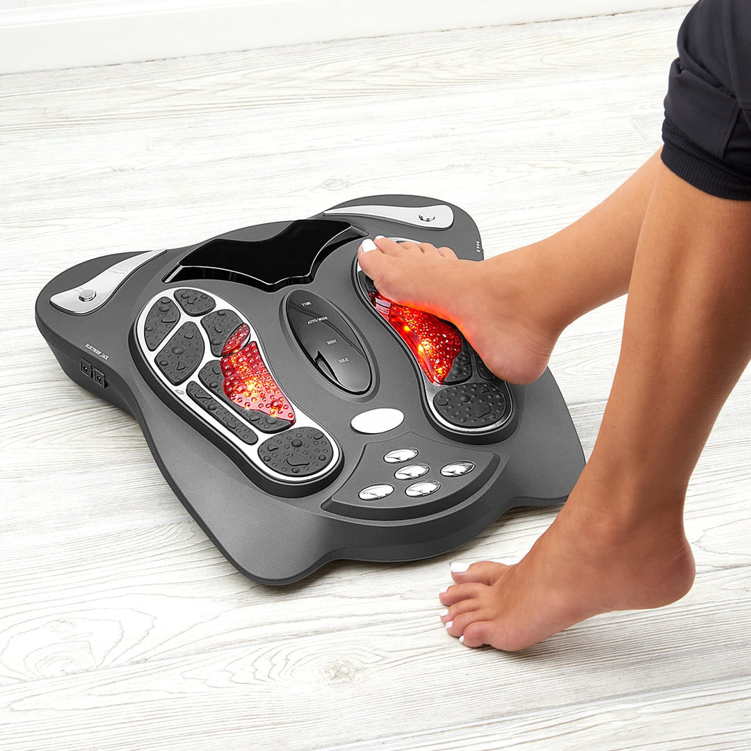 Ems Foot Massager Circulation Machine Wireless Remote Electrode Pads LED - Image 1