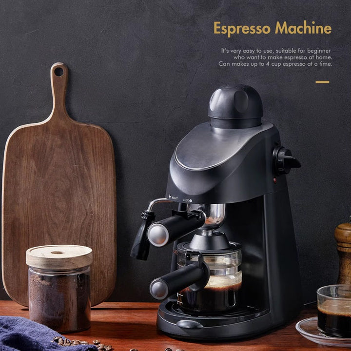 Espresso Machine Steam Wand 3.5 Bar Fast Heat-Up Brewing 3