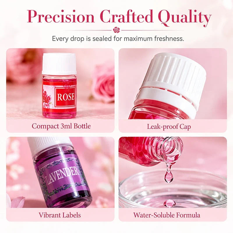 12 Piece Essential Oil Set Water-Soluble Clog-Resistant Diffuser 7