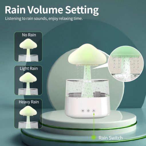 Humidifier Diffuser Rain Cloud USB Aromatherapy with Negative Ion Mist 9